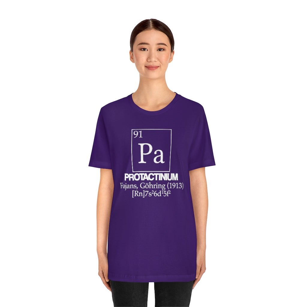 Protactinium Element-91 T-Shirt, by Aardvark Dreams [Elementwear]