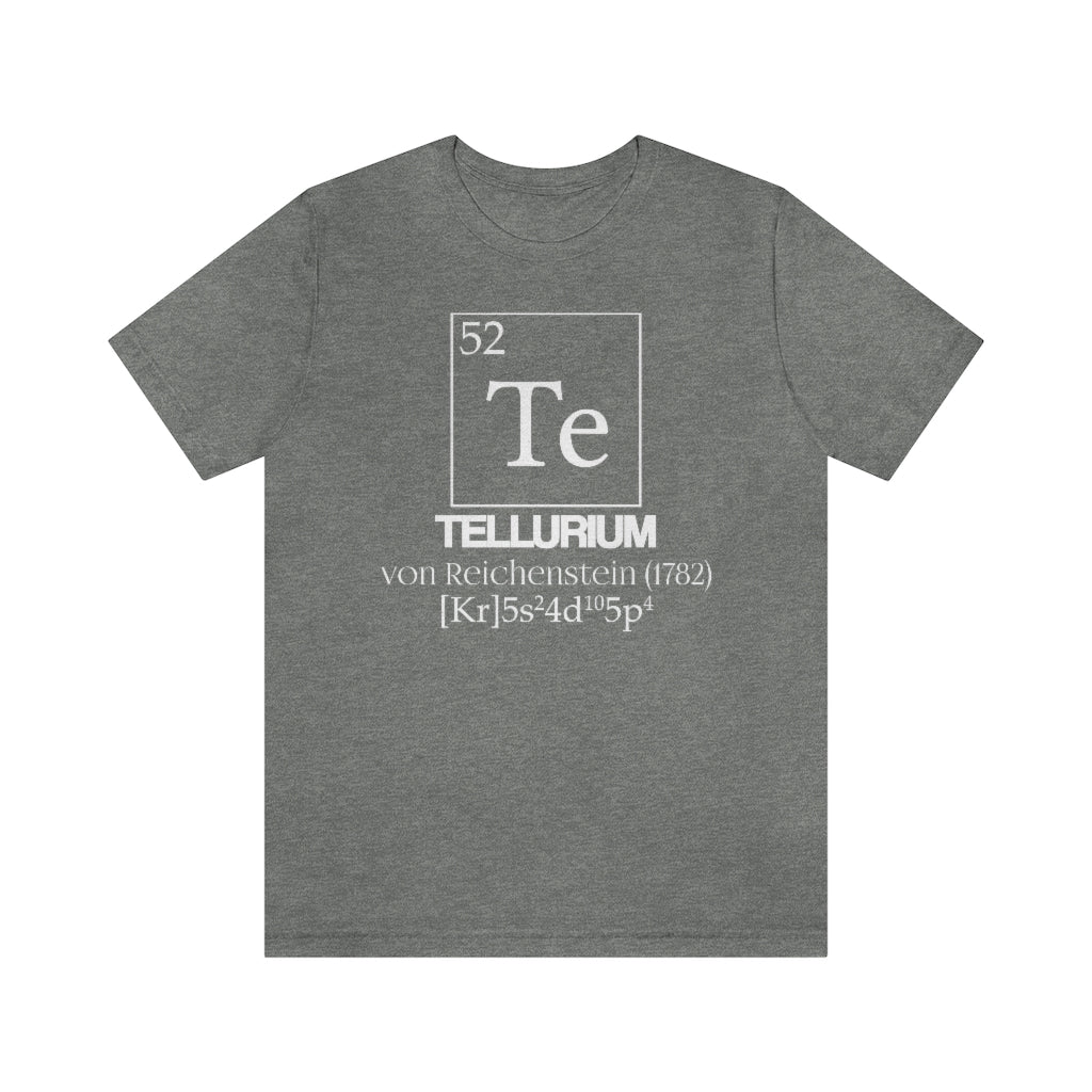 Tellurium Element-52 T-Shirt, by Aardvark Dreams [Elementwear]