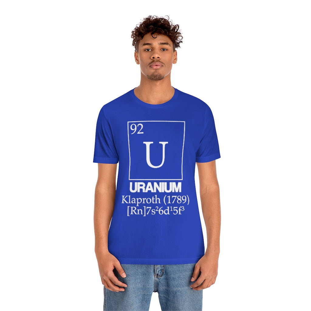 Uranium Element-92 T-Shirt, by Aardvark Dreams [Elementwear]