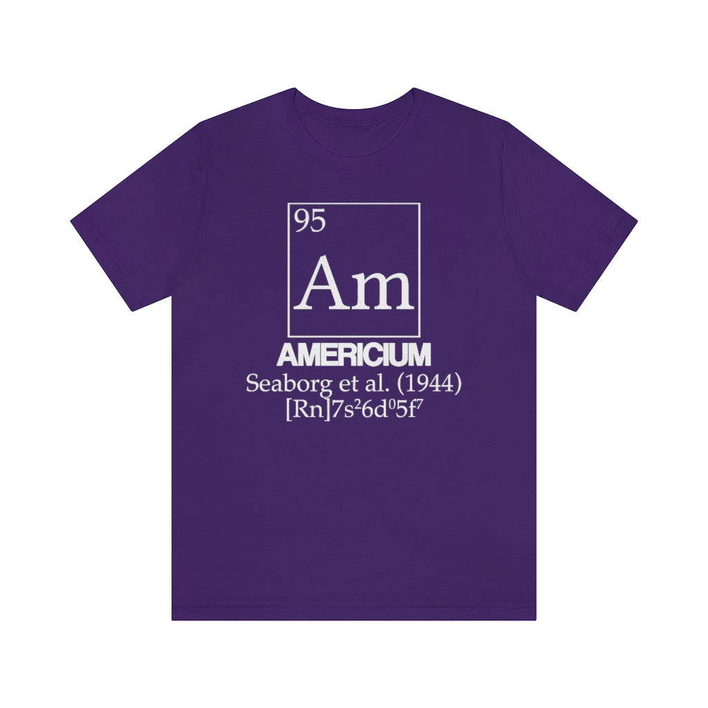 Americium Element-95 T-Shirt, by Aardvark Dreams [Elementwear]