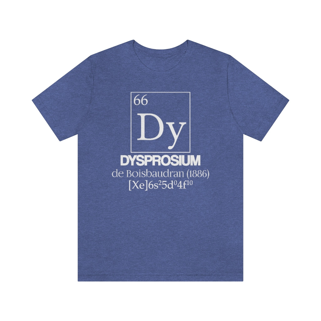 Dysprosium Element-66 T-Shirt, by Aardvark Dreams