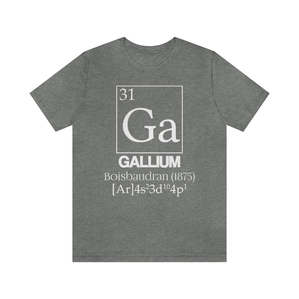 Gallium Element-31 T-Shirt, by Aardvark Dreams [Elementwear]