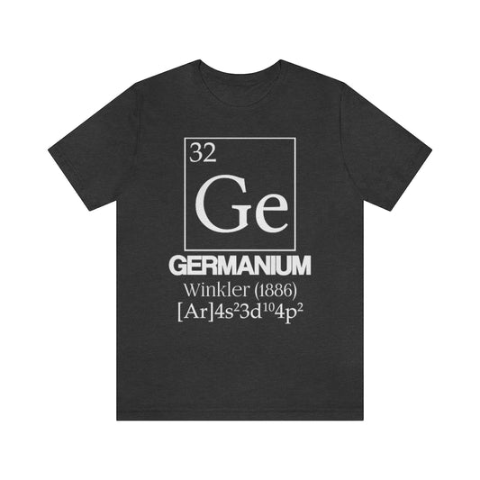  shirt chemistry element electron configuration periodic table germanium