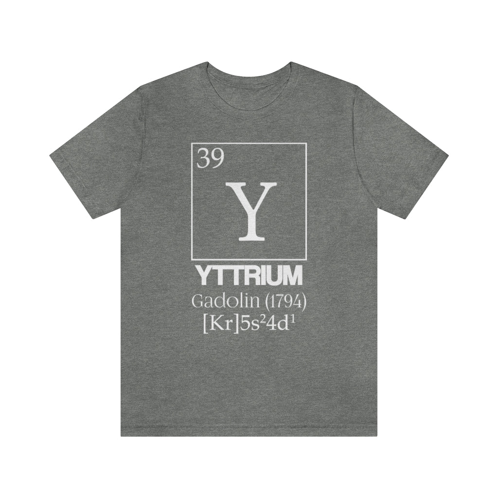 Yttrium Element-39 T-Shirt, by Aardvark Dreams [Elementwear]