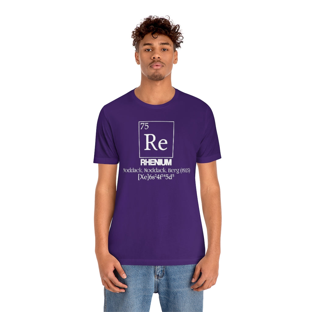 Rhenium Element-75 T-Shirt, by Aardvark Dreams [Elementwear]