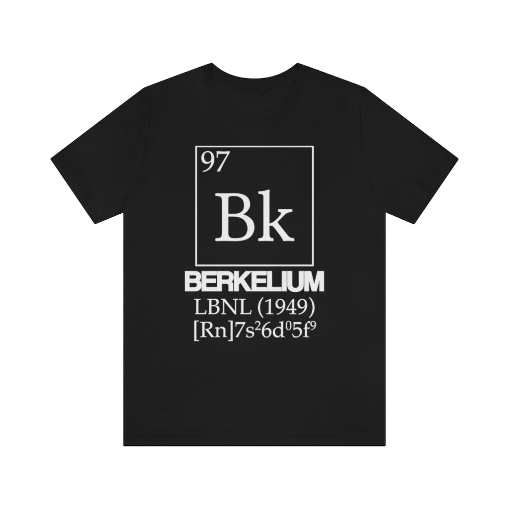 Berkelium Element-97 T-Shirt, by Aardvark Dreams [Elementwear]