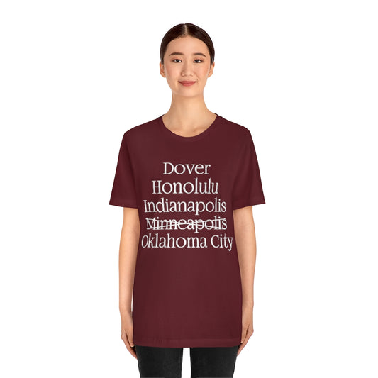 States and Capitals with Matching Letters T-Shirt Version 2