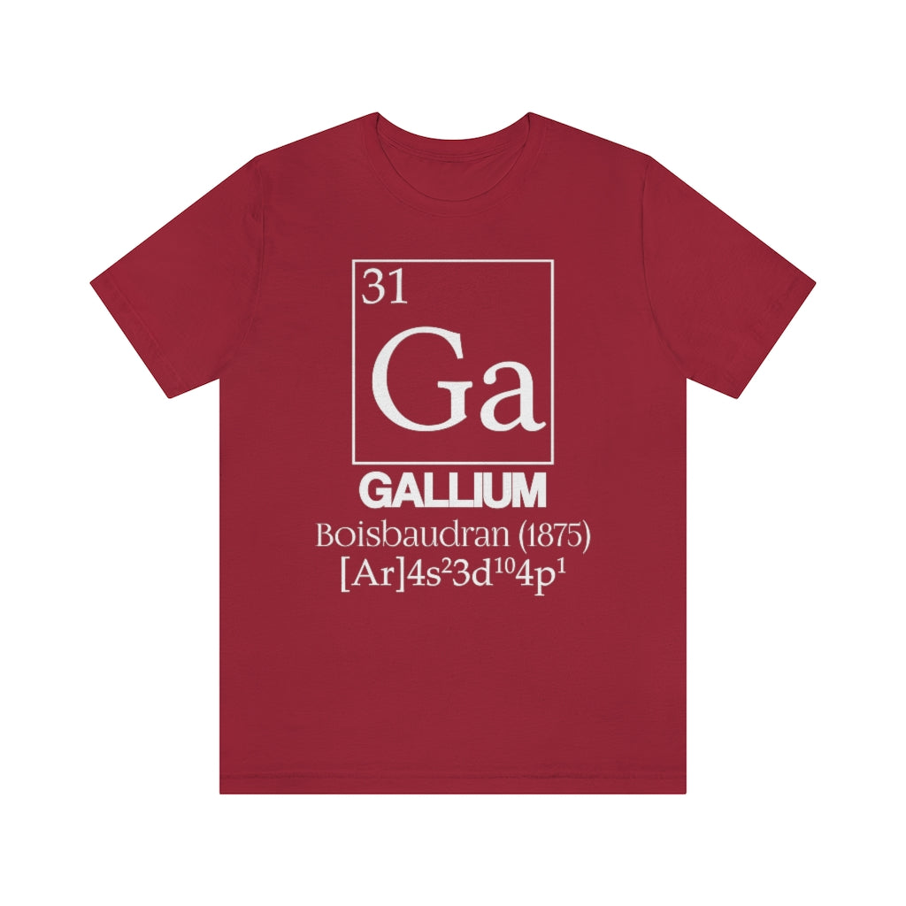 Gallium Element-31 T-Shirt, by Aardvark Dreams [Elementwear]