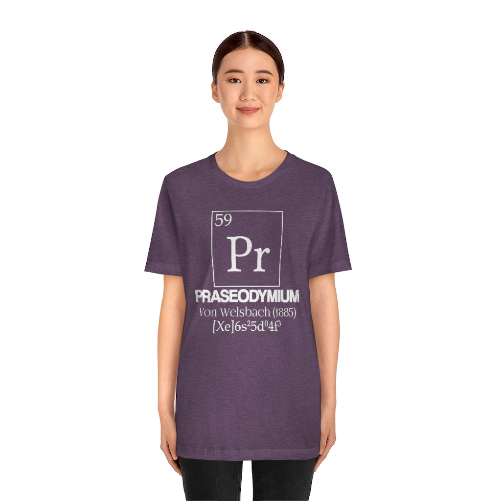 Praseodymium Element-59 T-Shirt, by Aardvark Dreams [Elementwear]