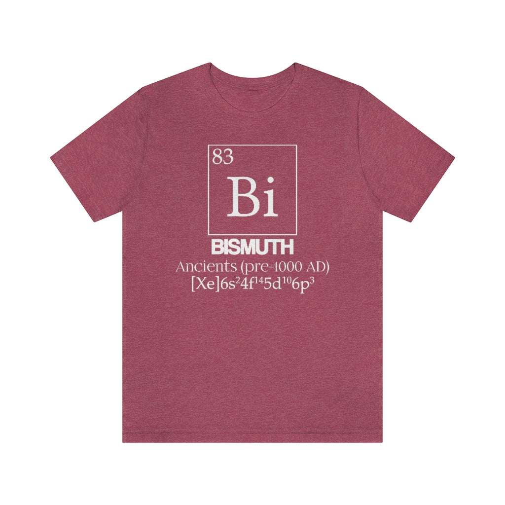 Bismuth Element-83 T-Shirt, by Aardvark Dreams [Elementwear]