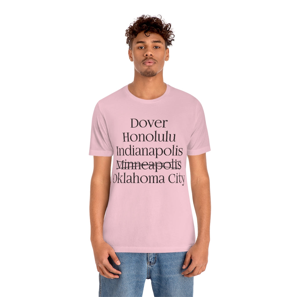 States and Capitals with Matching Letters T-Shirt Version 2