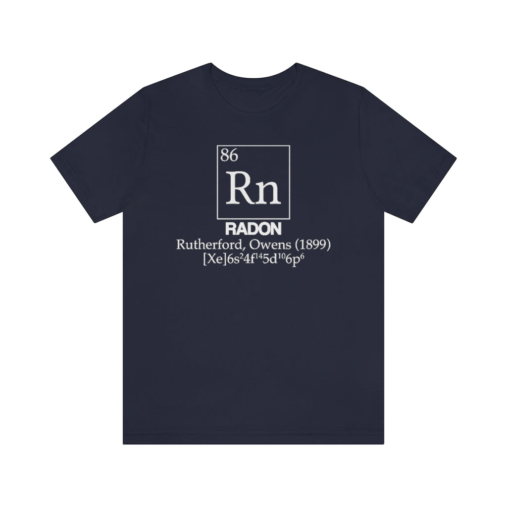 Radon Element-86 T-Shirt, by Aardvark Dreams [Elementwear]