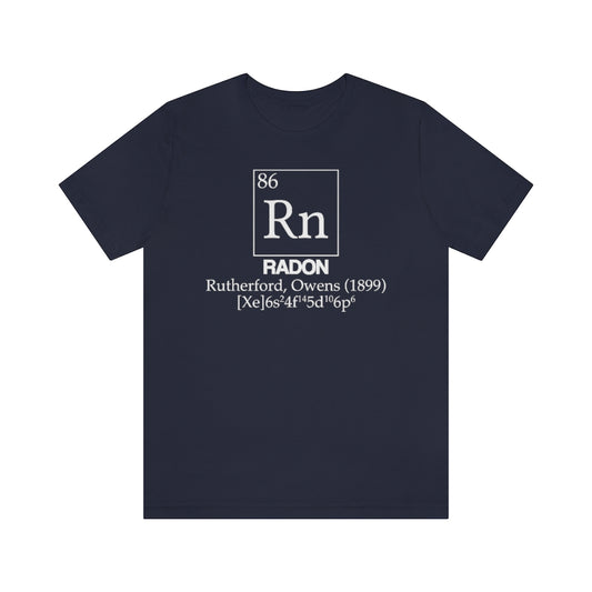 Radon Element-86 T-Shirt, by Aardvark Dreams [Elementwear]