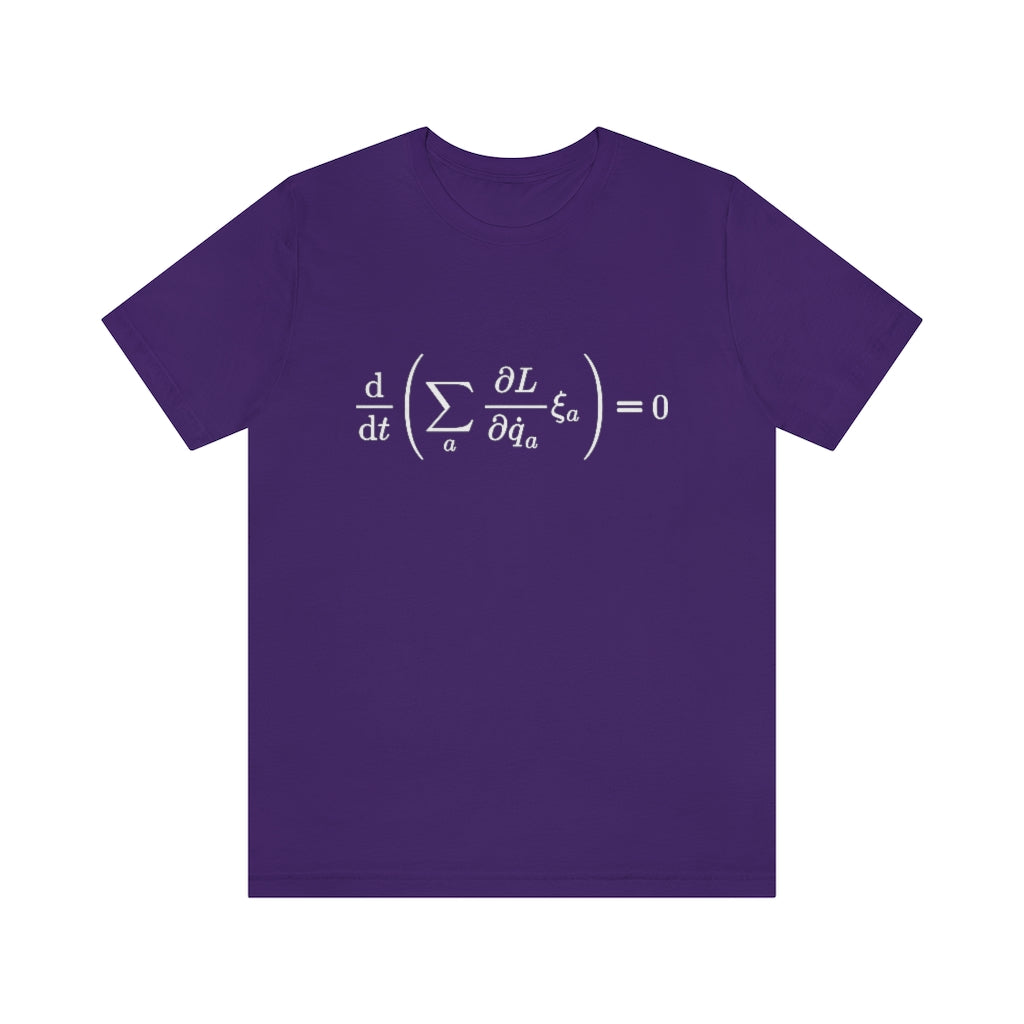 Noether's Equation T-Shirt, by Aardvark Dreams