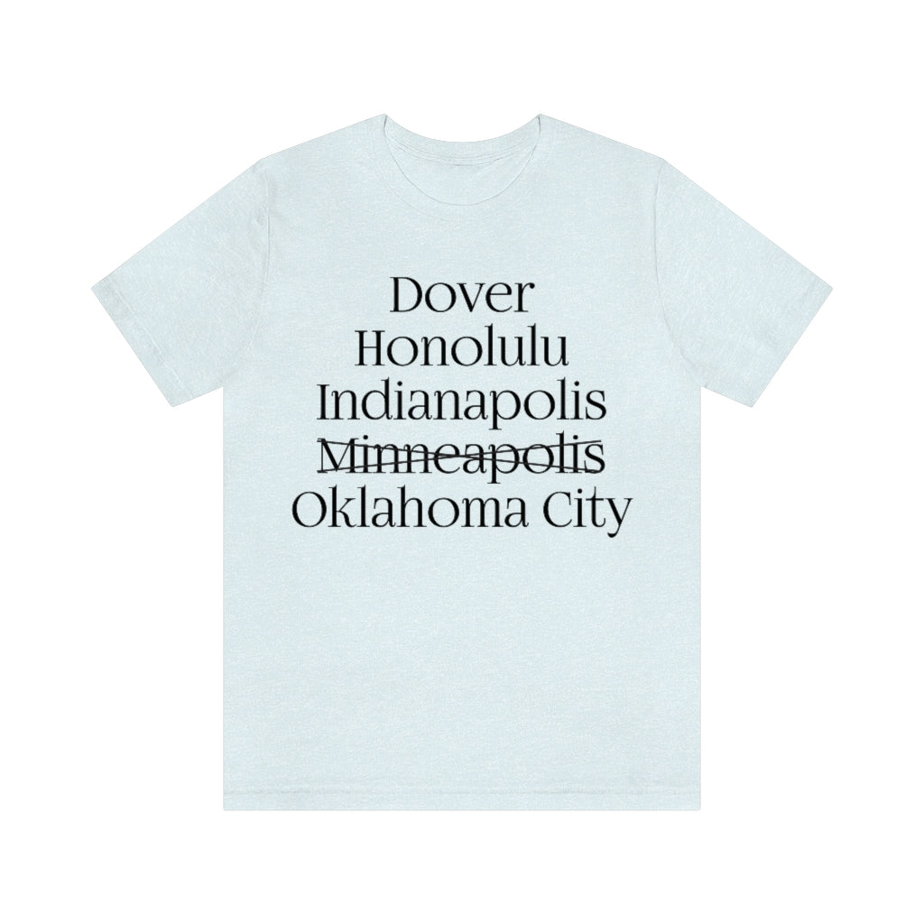 States and Capitals with Matching Letters T-Shirt Version 2