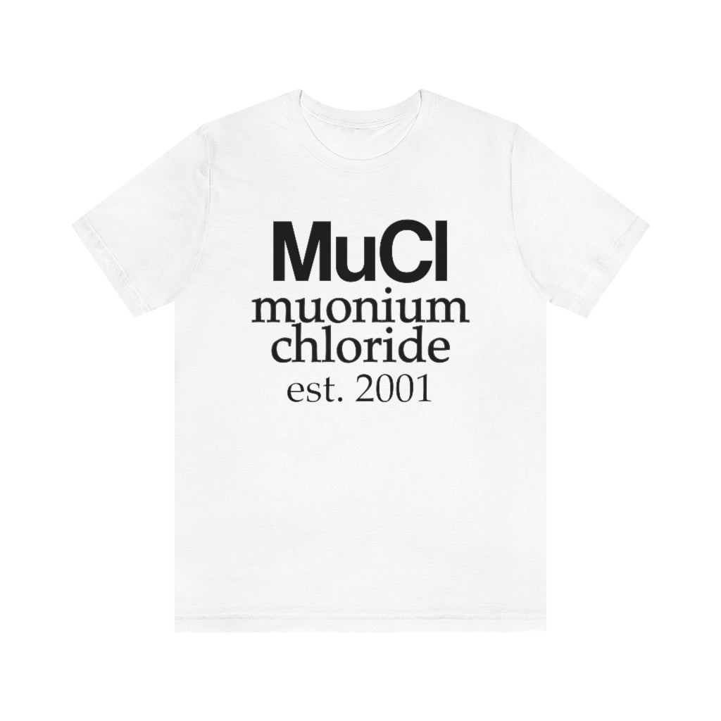 shirt science chemistry physics muonium muon chloride exotic atom molecule