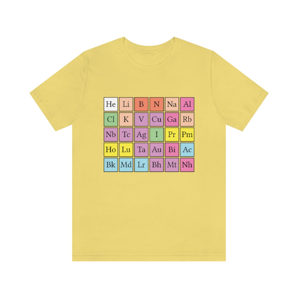 Prime Number Chemical Elements T-Shirt, by Aardvark Dreams