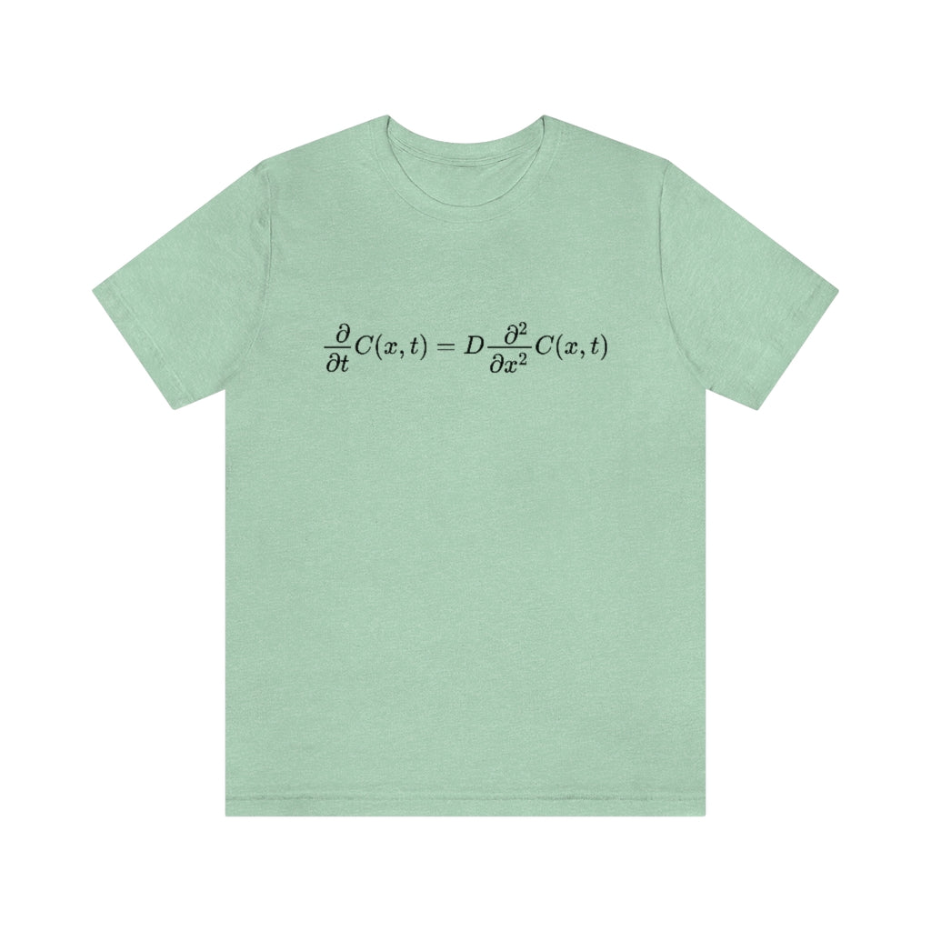 Diffusion Equation T-Shirt, by Aardvark Dreams