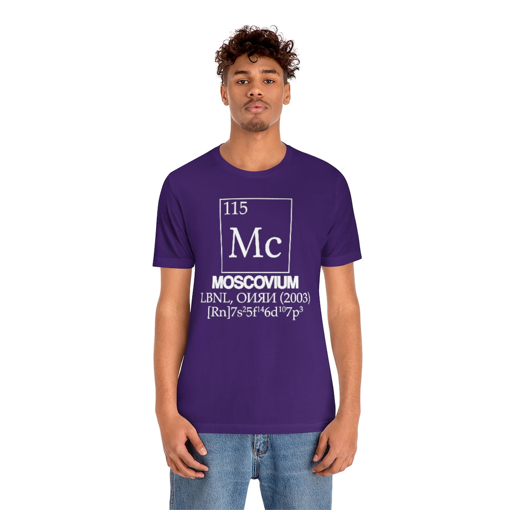 Moscovium Element-115 T-Shirt, by Aardvark Dreams [Elementwear]