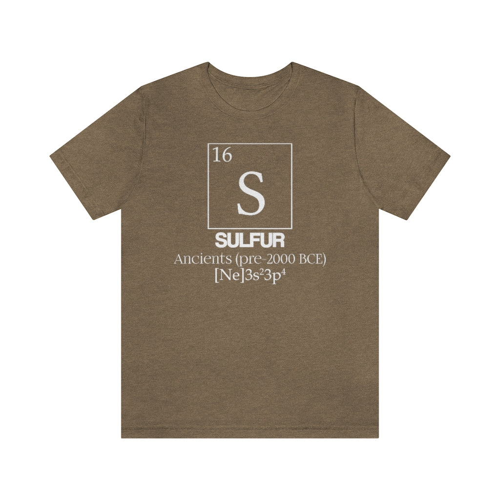 Sulfur Element-16 T-Shirt, by Aardvark Dreams [Elementwear]