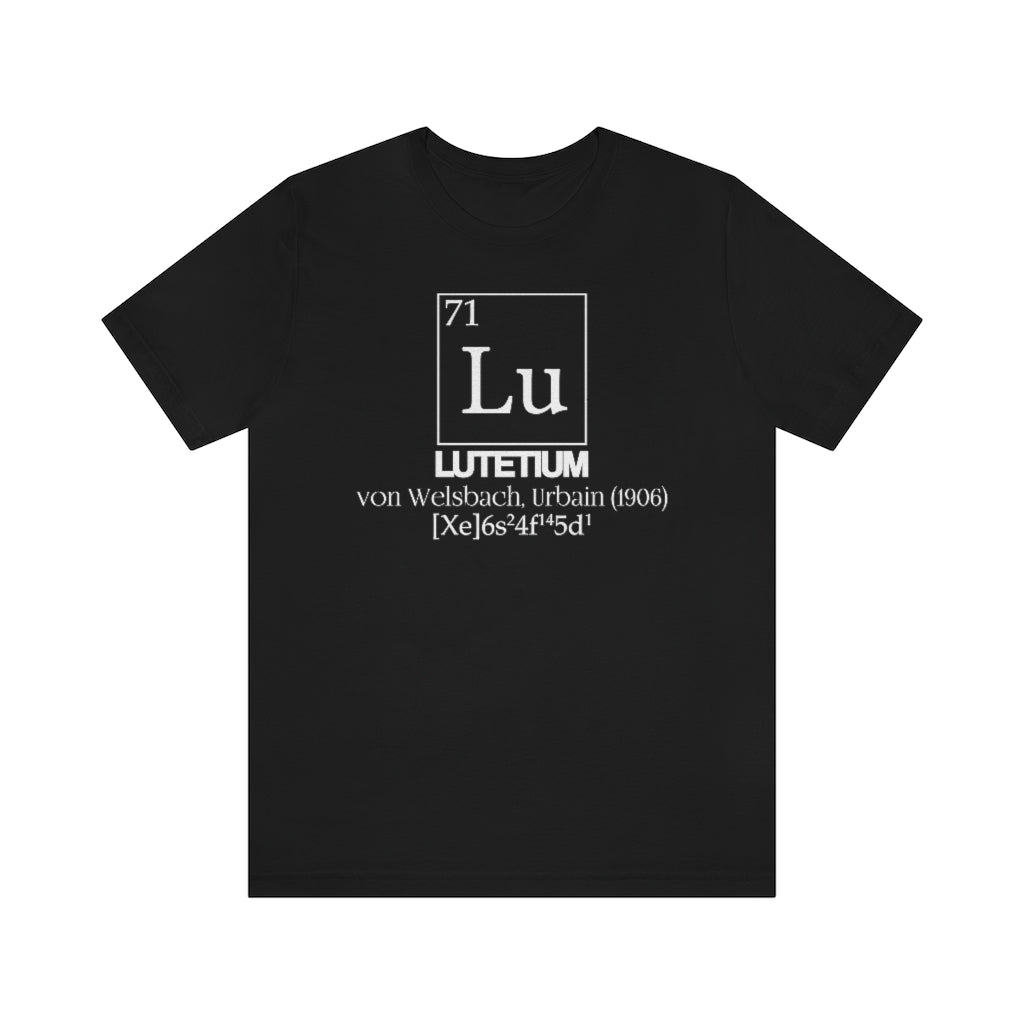 Lutetium Element-71 T-Shirt, by Aardvark Dreams [Elementwear]