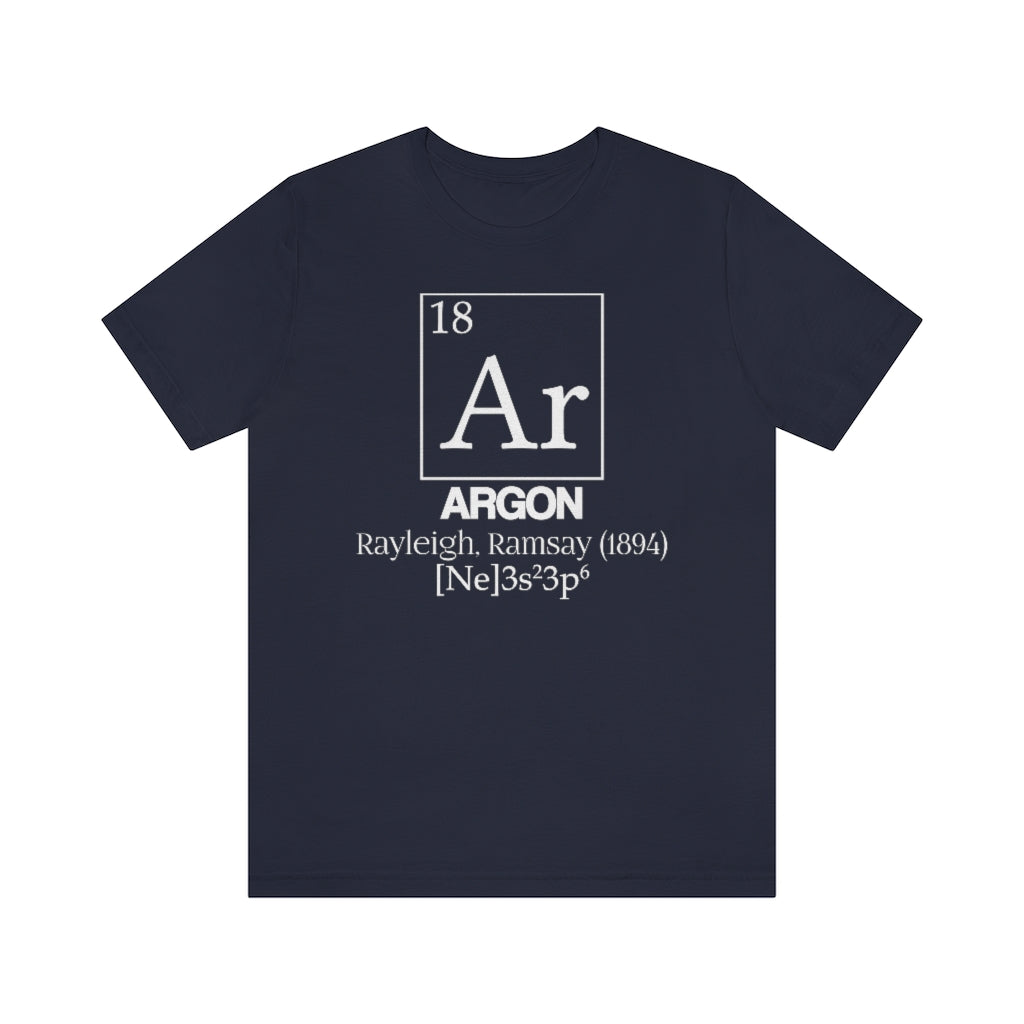 Argon Element-18 T-Shirt, by Aardvark Dreams [Elementwear]