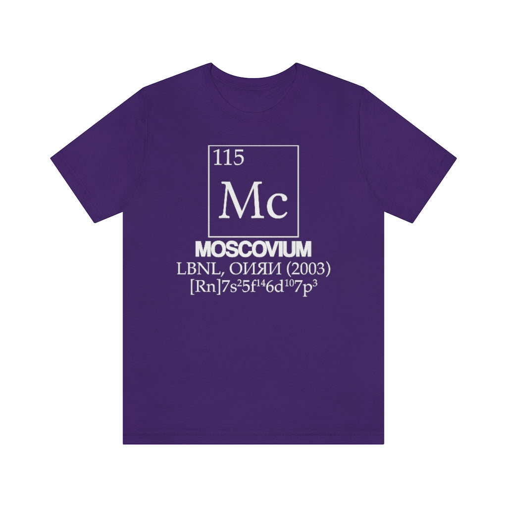 Moscovium Element-115 T-Shirt, by Aardvark Dreams [Elementwear]