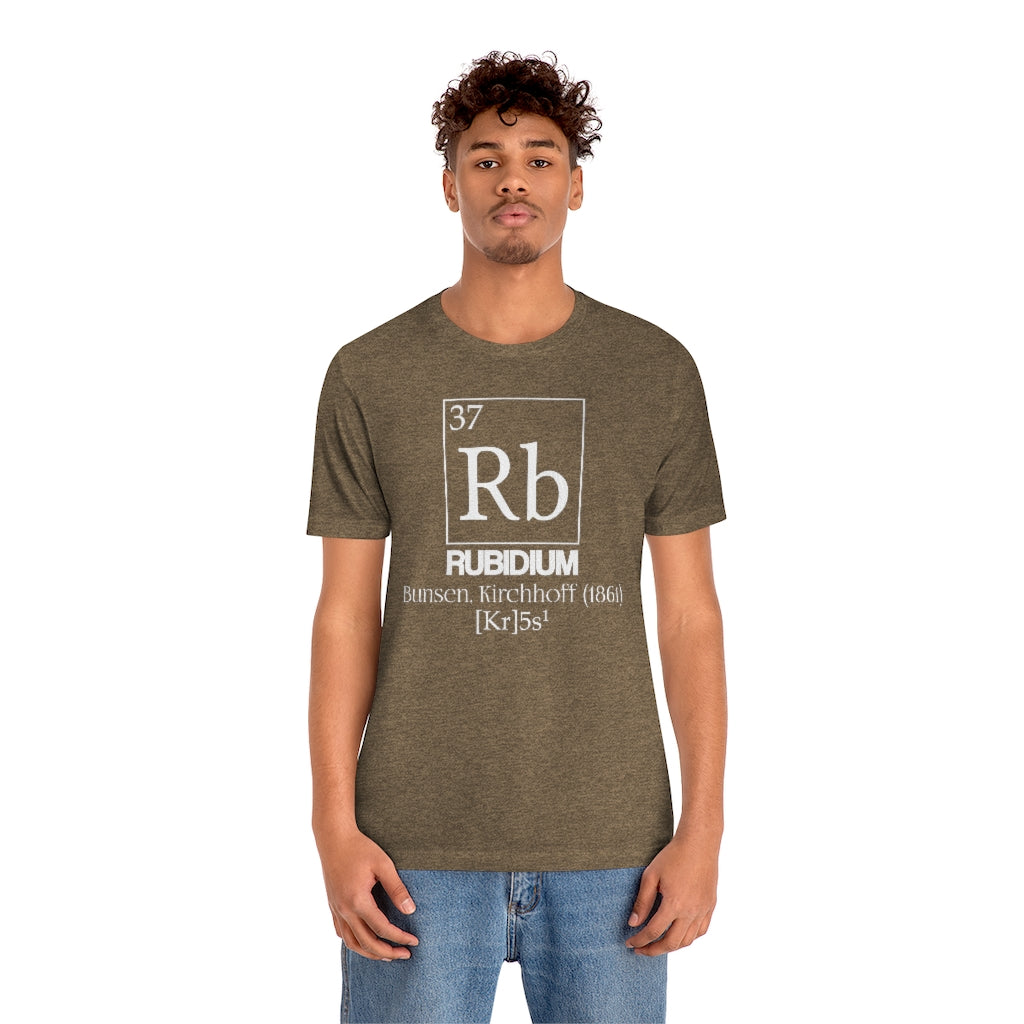 Rubidium Element-37 T-Shirt, by Aardvark Dreams [Elementwear]