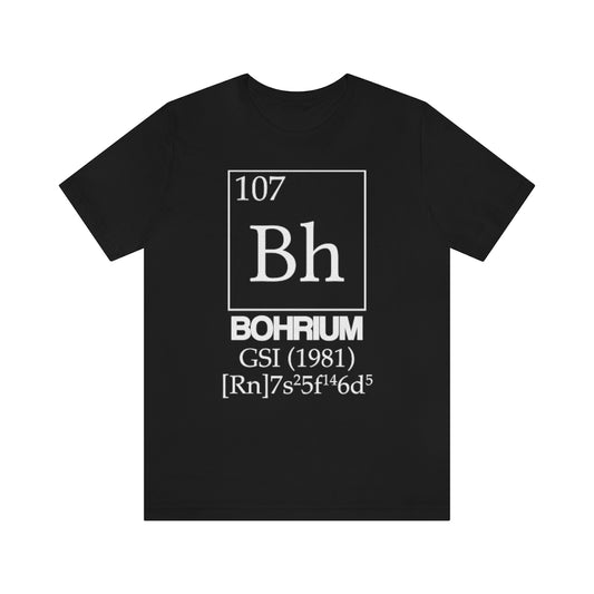  shirt chemistry element electron configuration periodic table bohrium