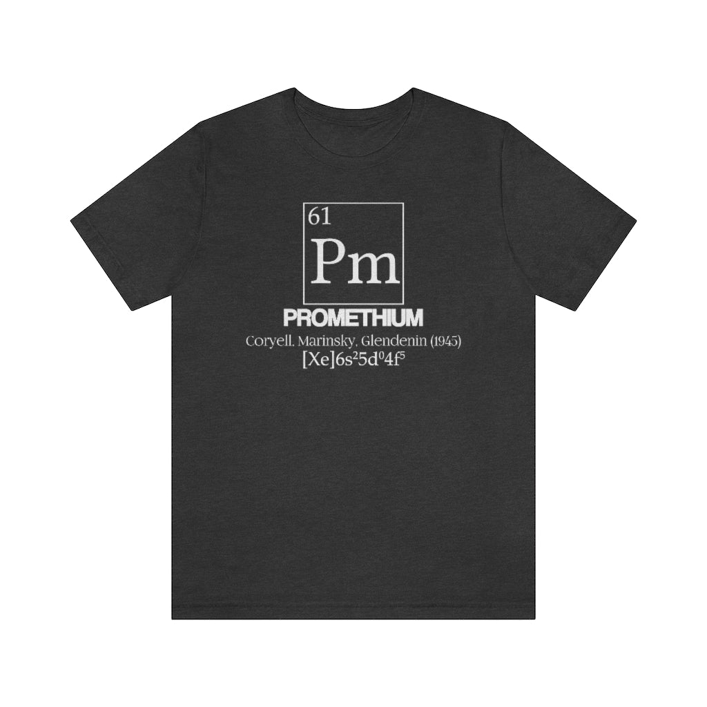 Promethium Element-61 T-Shirt, by Aardvark Dreams [Elementwear]