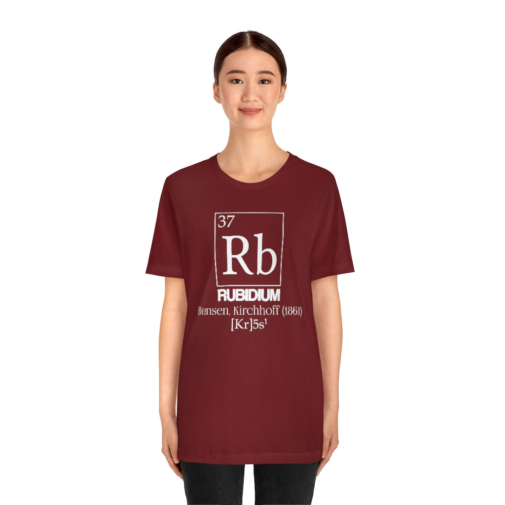 Rubidium Element-37 T-Shirt, by Aardvark Dreams [Elementwear]