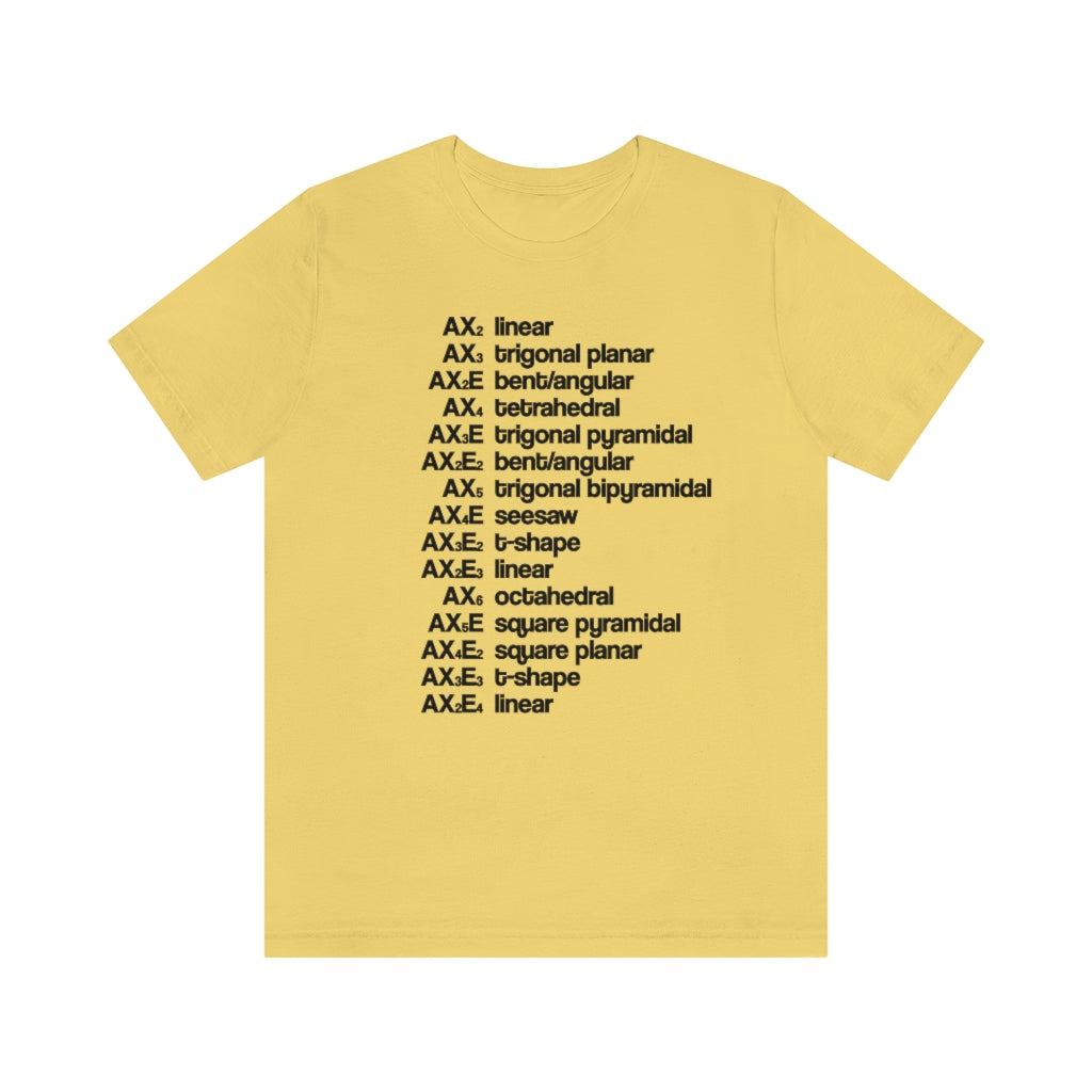 VSEPR Theory T-Shirt, by Aardvark Dreams