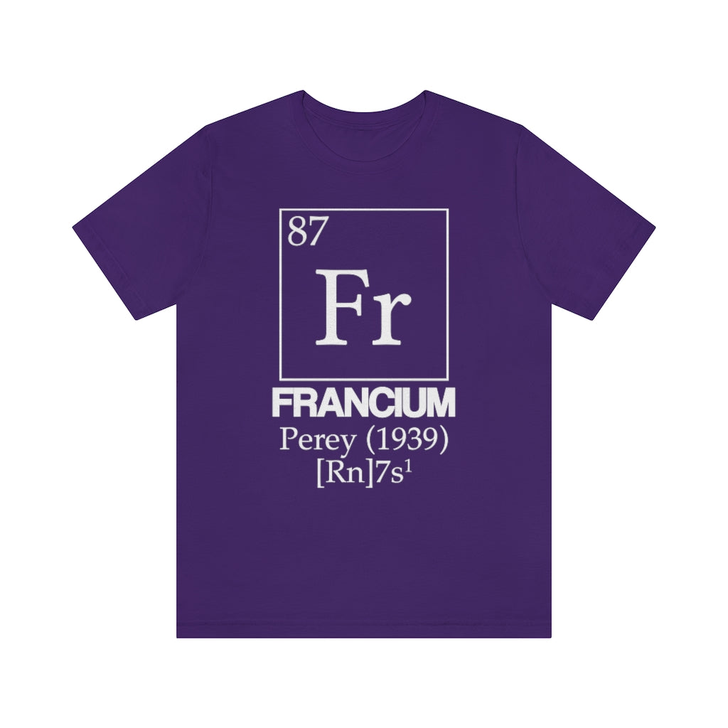 Francium Element-87 T-Shirt, by Aardvark Dreams [Elementwear]