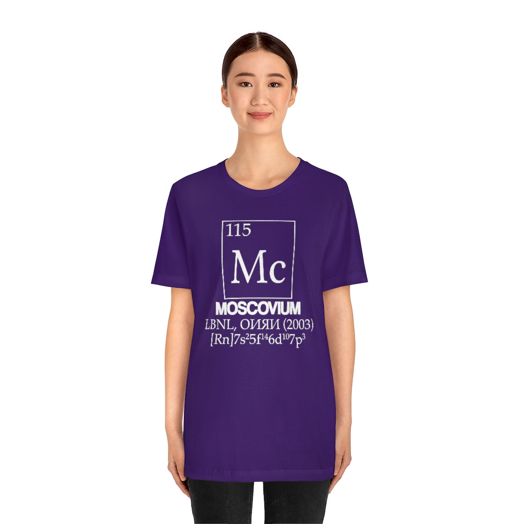 Moscovium Element-115 T-Shirt, by Aardvark Dreams [Elementwear]