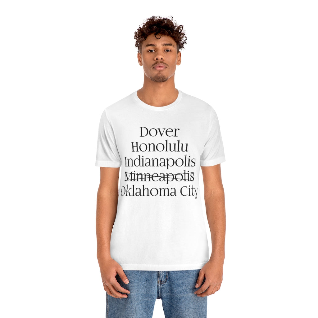 States and Capitals with Matching Letters T-Shirt Version 2