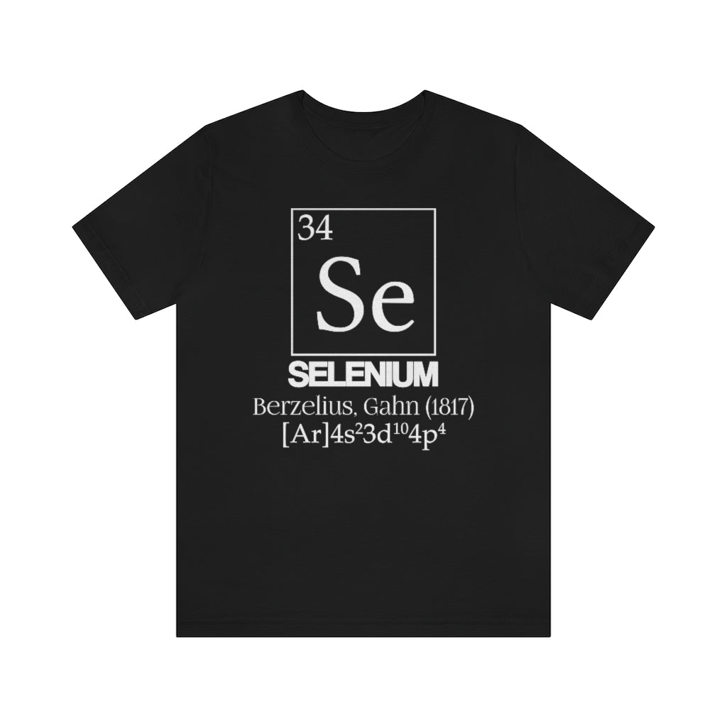  shirt chemistry element electron configuration periodic table selenium