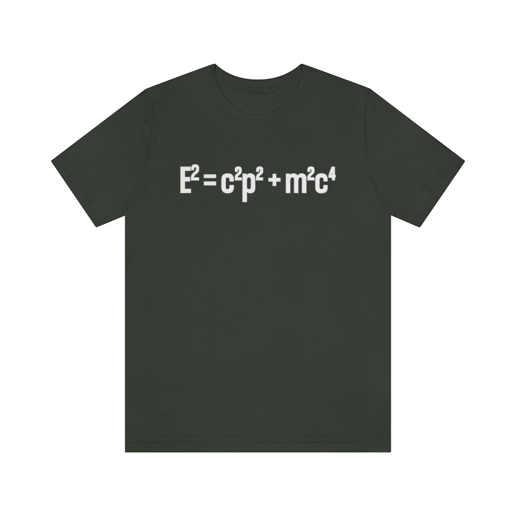 Relativistic Energy Equation T-Shirt, by Aardvark Dreams