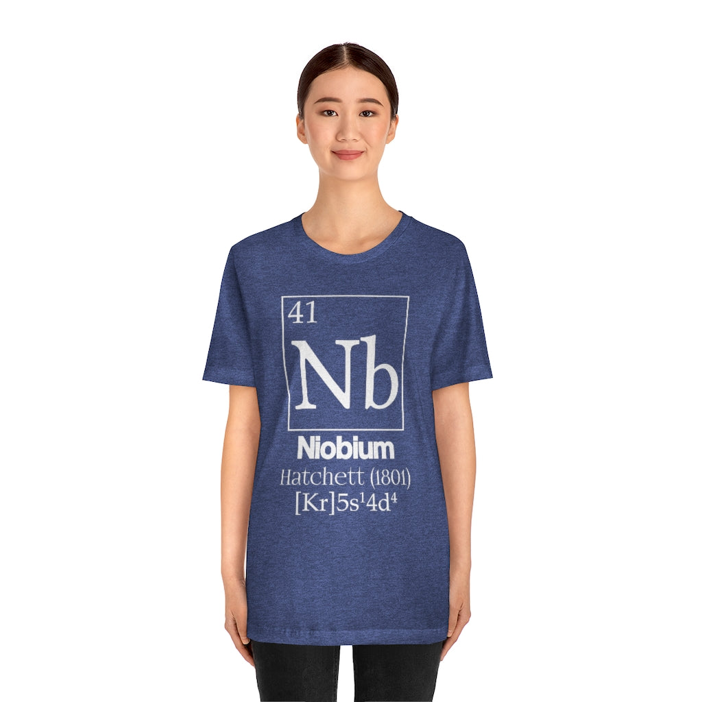 Niobium Element-41 T-Shirt, by Aardvark Dreams [Elementwear]