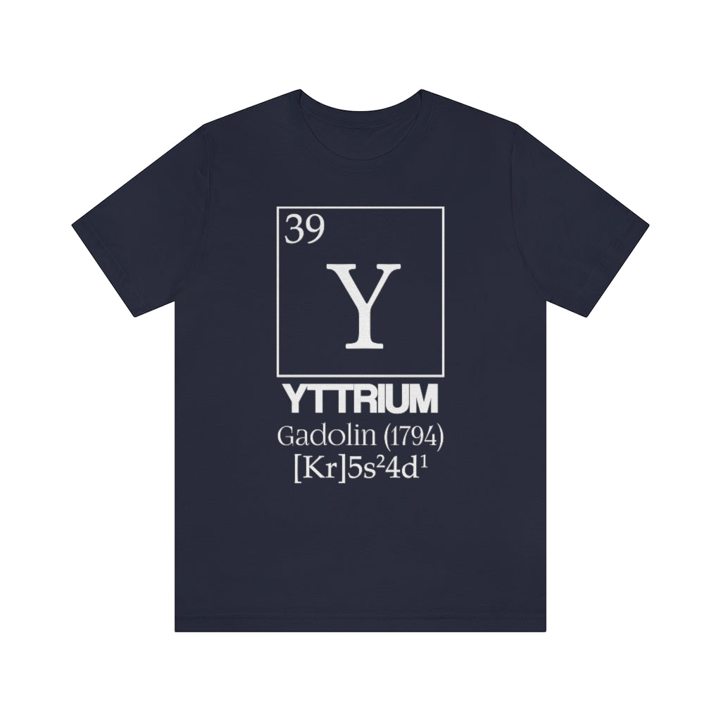 Yttrium Element-39 T-Shirt, by Aardvark Dreams [Elementwear]