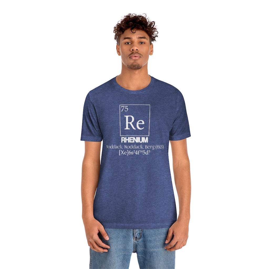 Rhenium Element-75 T-Shirt, by Aardvark Dreams [Elementwear]