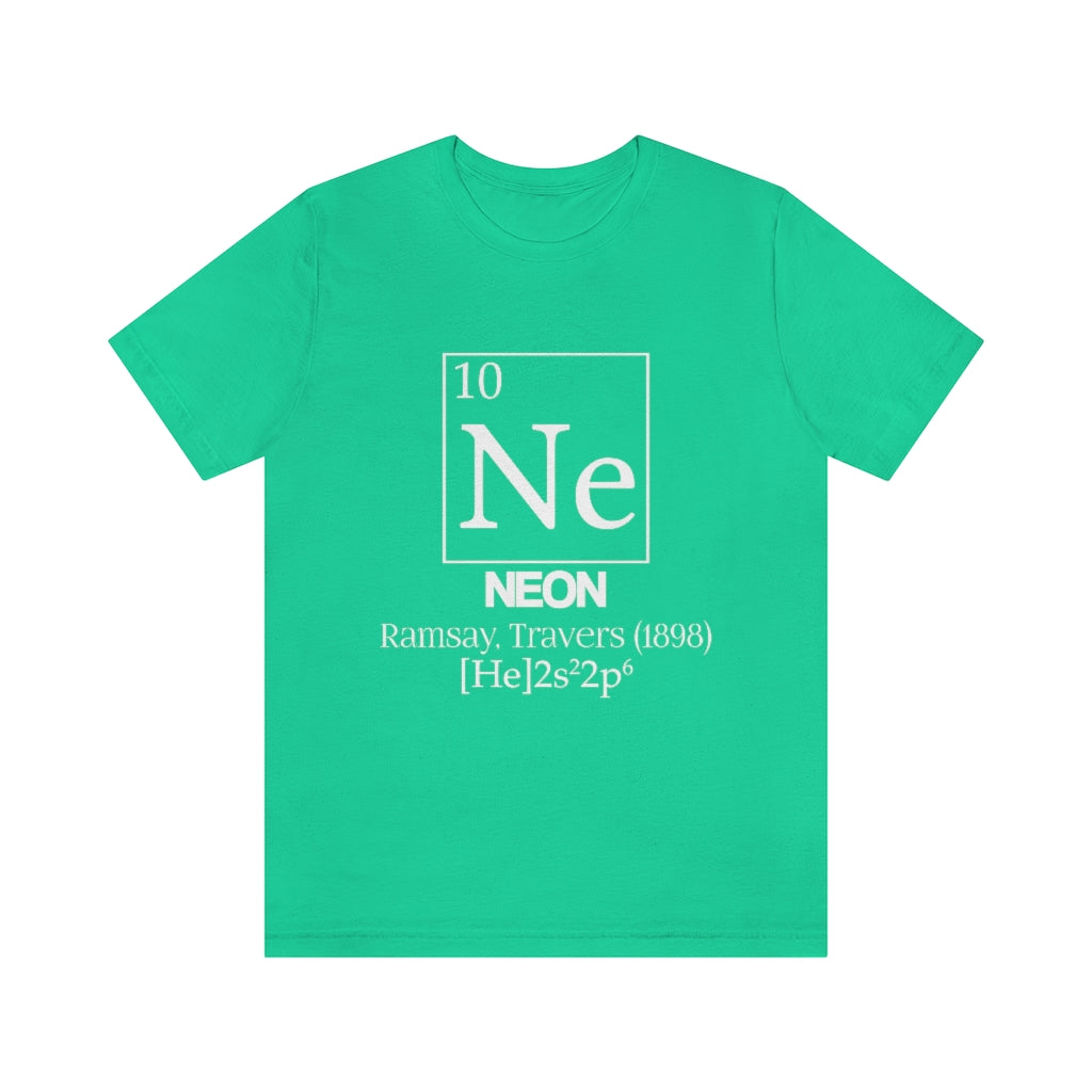 shirt chemistry element electron configuration periodic table science college university school neon noble gas