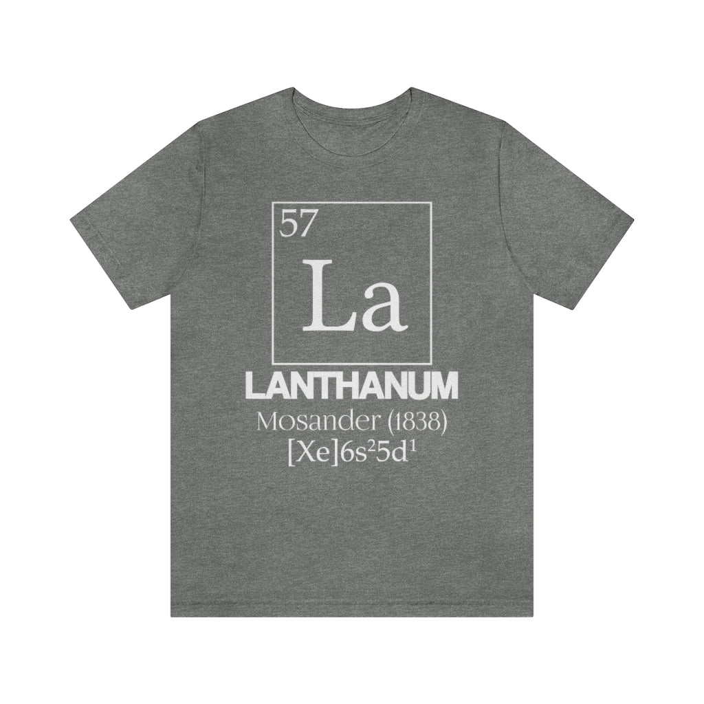 Lanthanum Element-57 T-Shirt, by Aardvark Dreams [Elementwear]