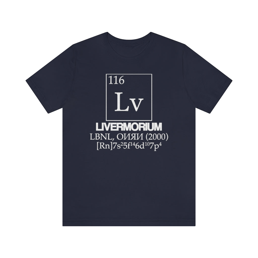 Livermorium Element-116 T-Shirt, by Aardvark Dreams [Elementwear]