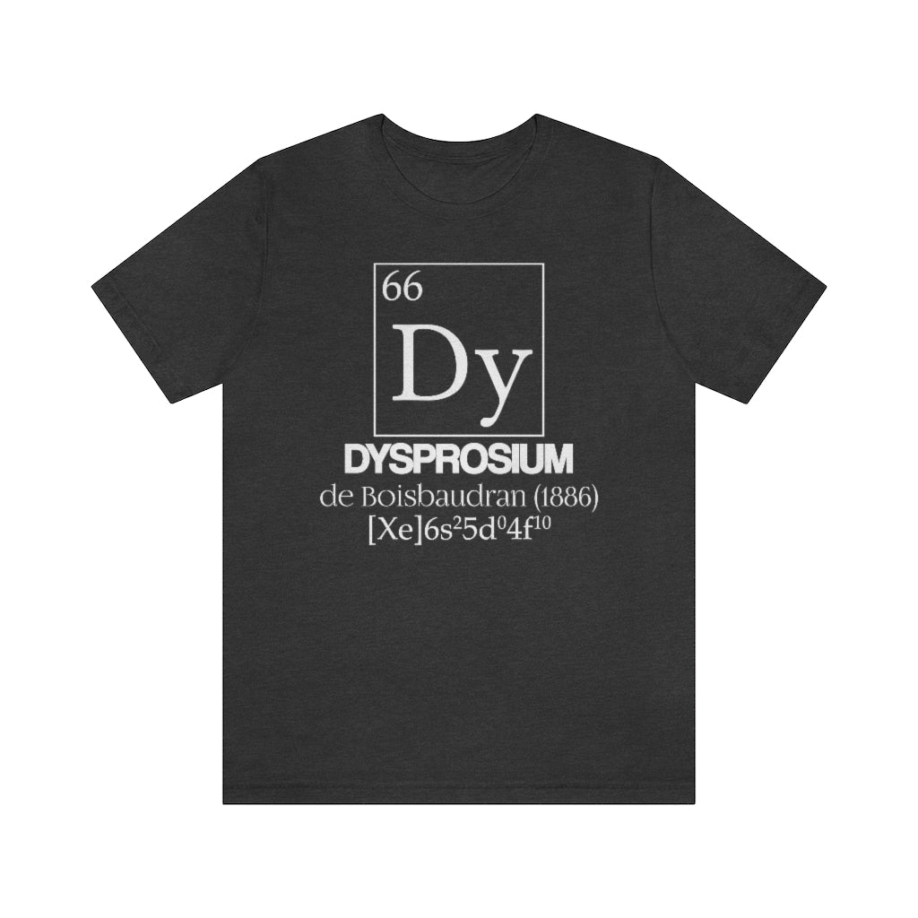 Dysprosium Element-66 T-Shirt, by Aardvark Dreams