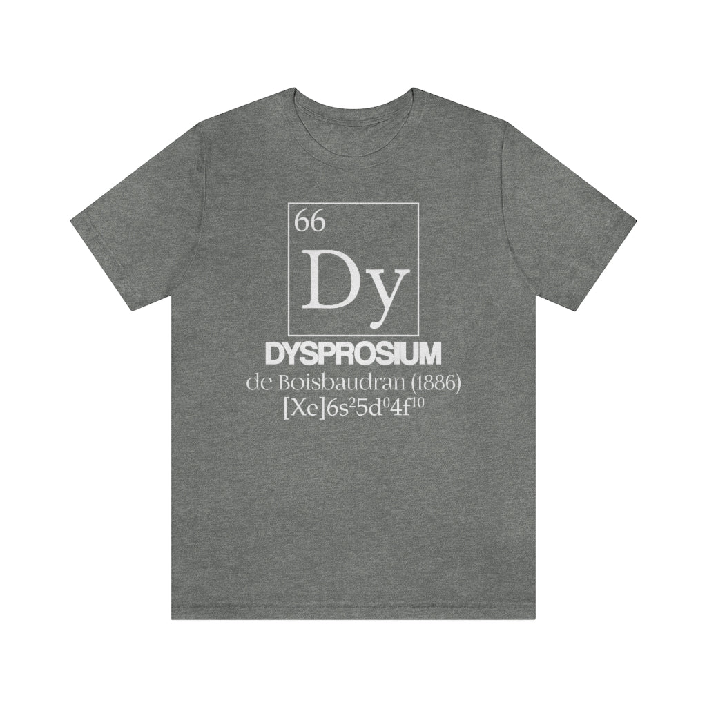 Dysprosium Element-66 T-Shirt, by Aardvark Dreams