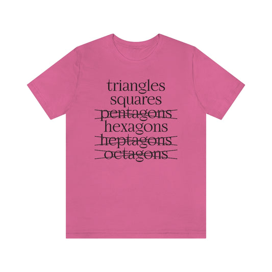 shirt geometry tiling math triangle square pentagon hexagon heptagon octagon