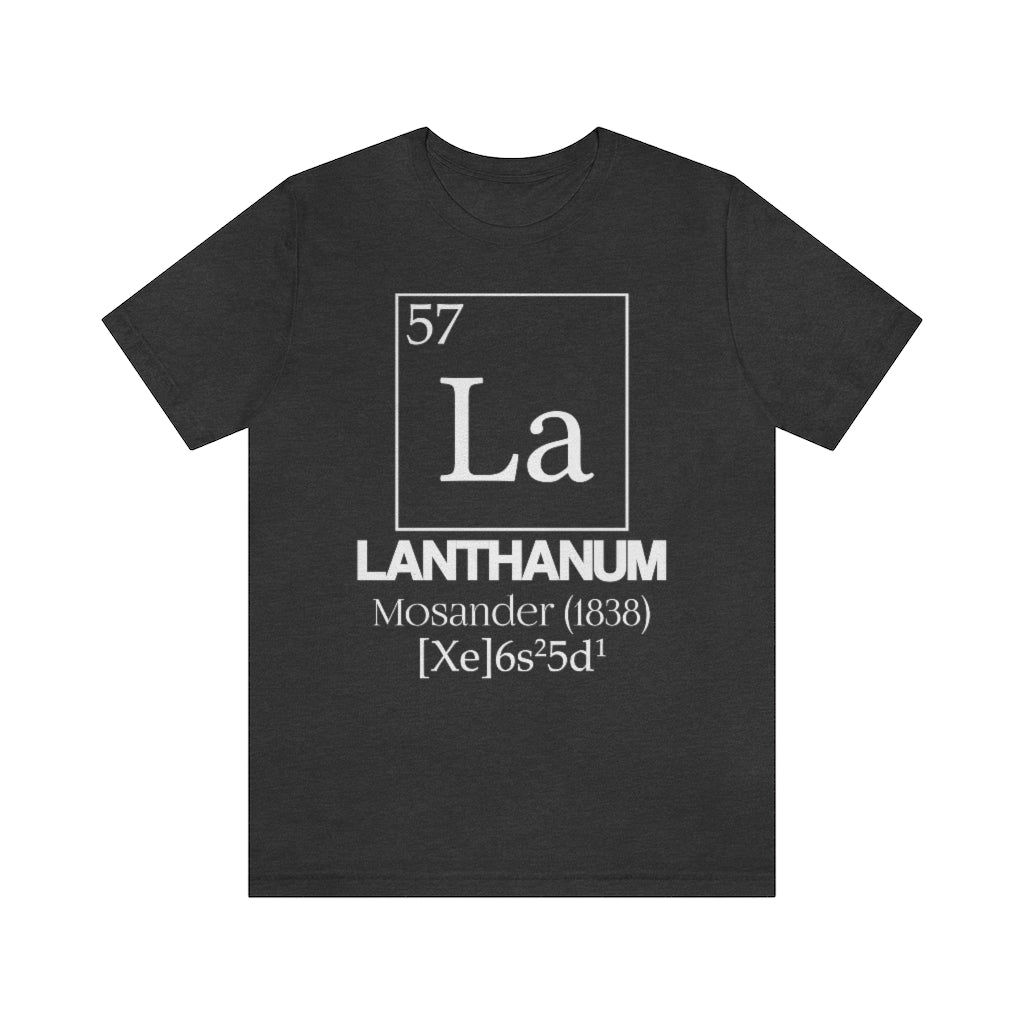 Lanthanum Element-57 T-Shirt, by Aardvark Dreams [Elementwear]