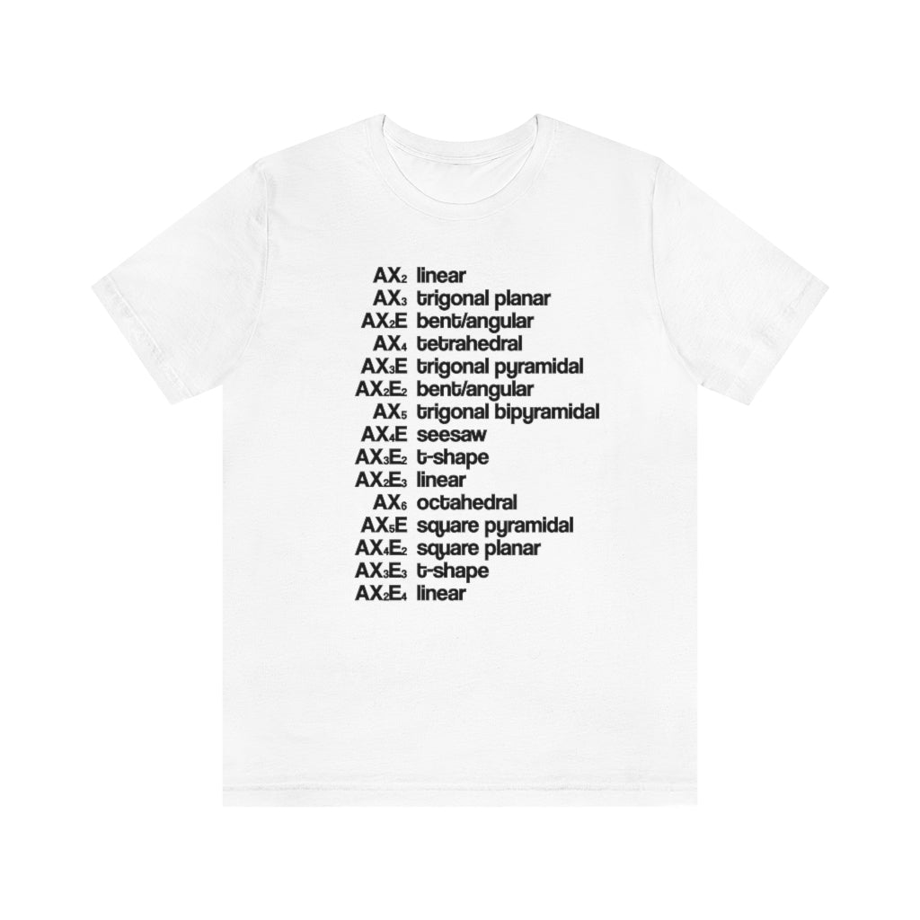 VSEPR Theory T-Shirt, by Aardvark Dreams