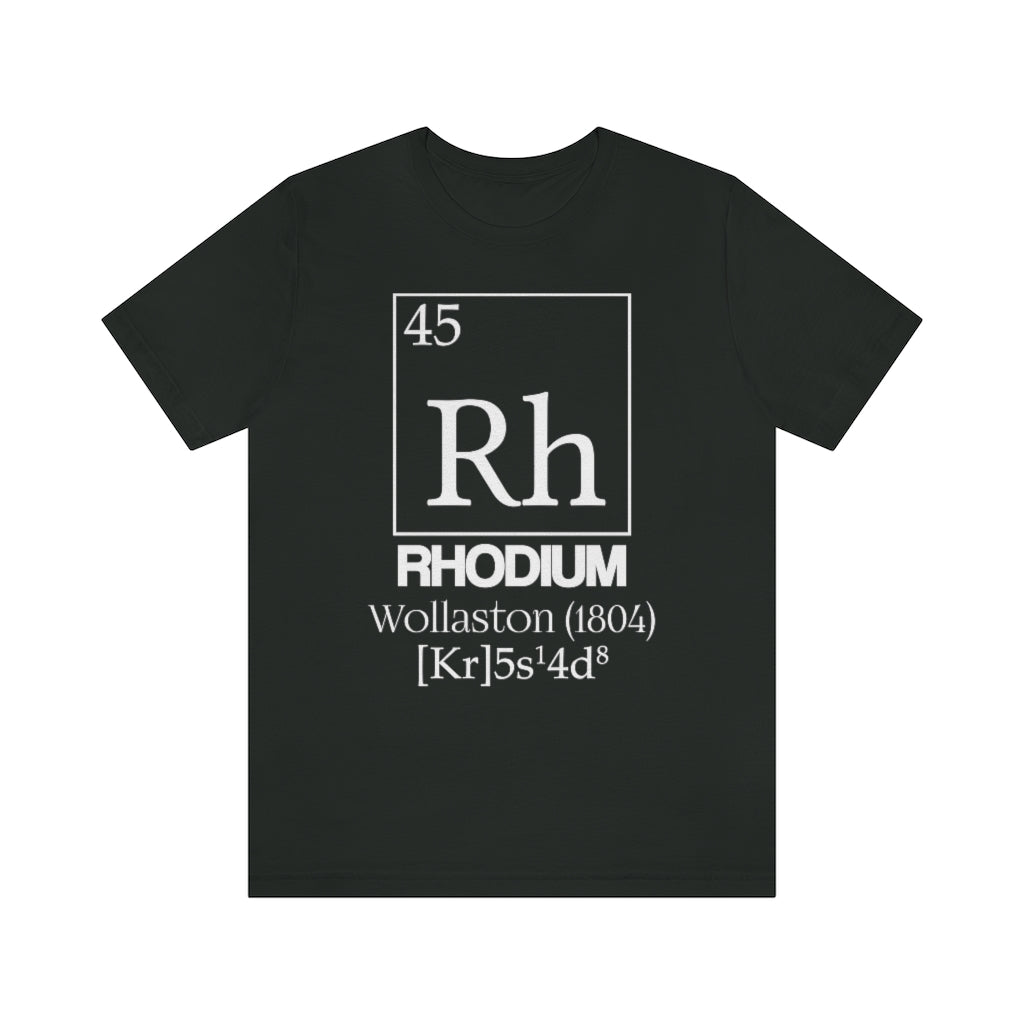 Rhodium Element-45 T-Shirt, by Aardvark Dreams [Elementwear]