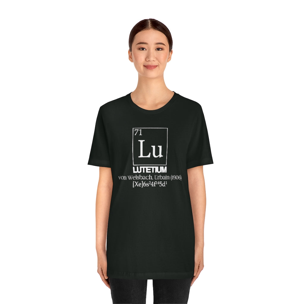 Lutetium Element-71 T-Shirt, by Aardvark Dreams [Elementwear]